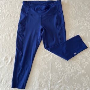 Lululemon Fast and Free crop 18” size 8 NWOT